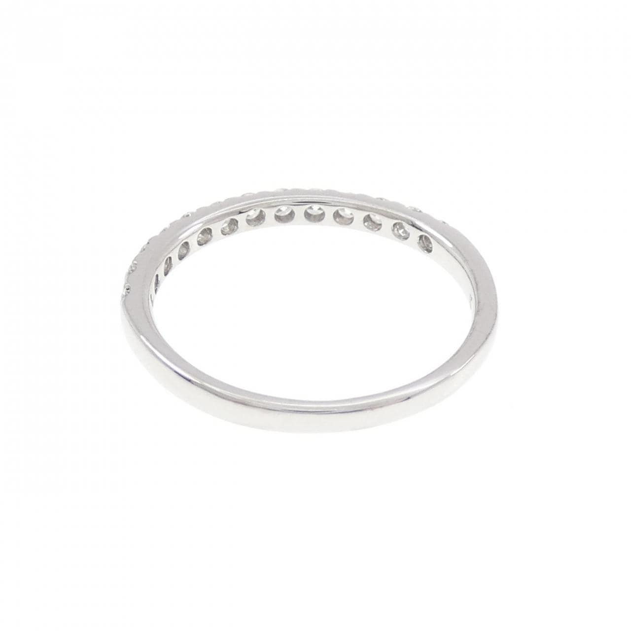 K18WG ハーフエタニティ ダイヤモンド リング 0.30CT
