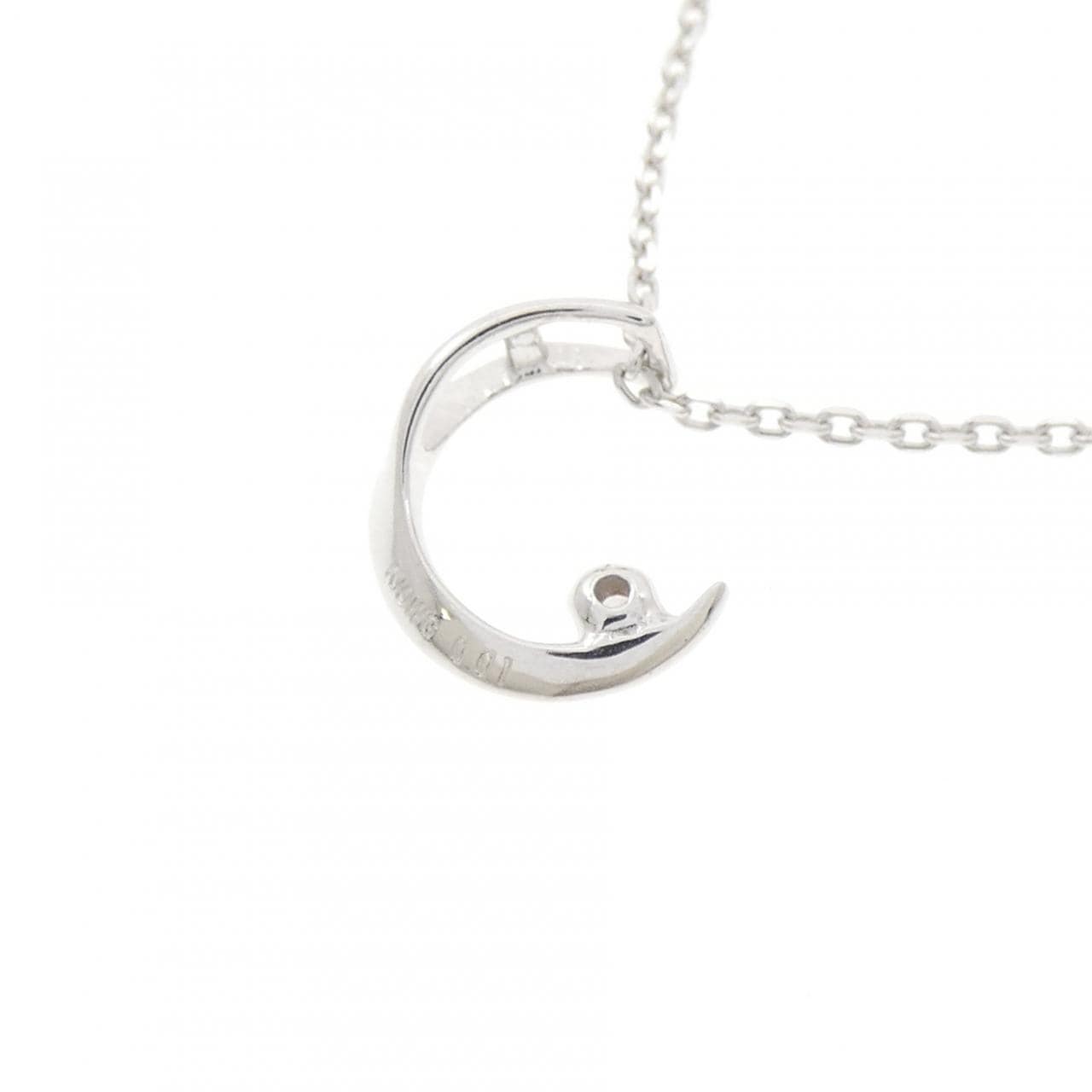 K10WG ダイヤモンド ネックレス 0.01CT