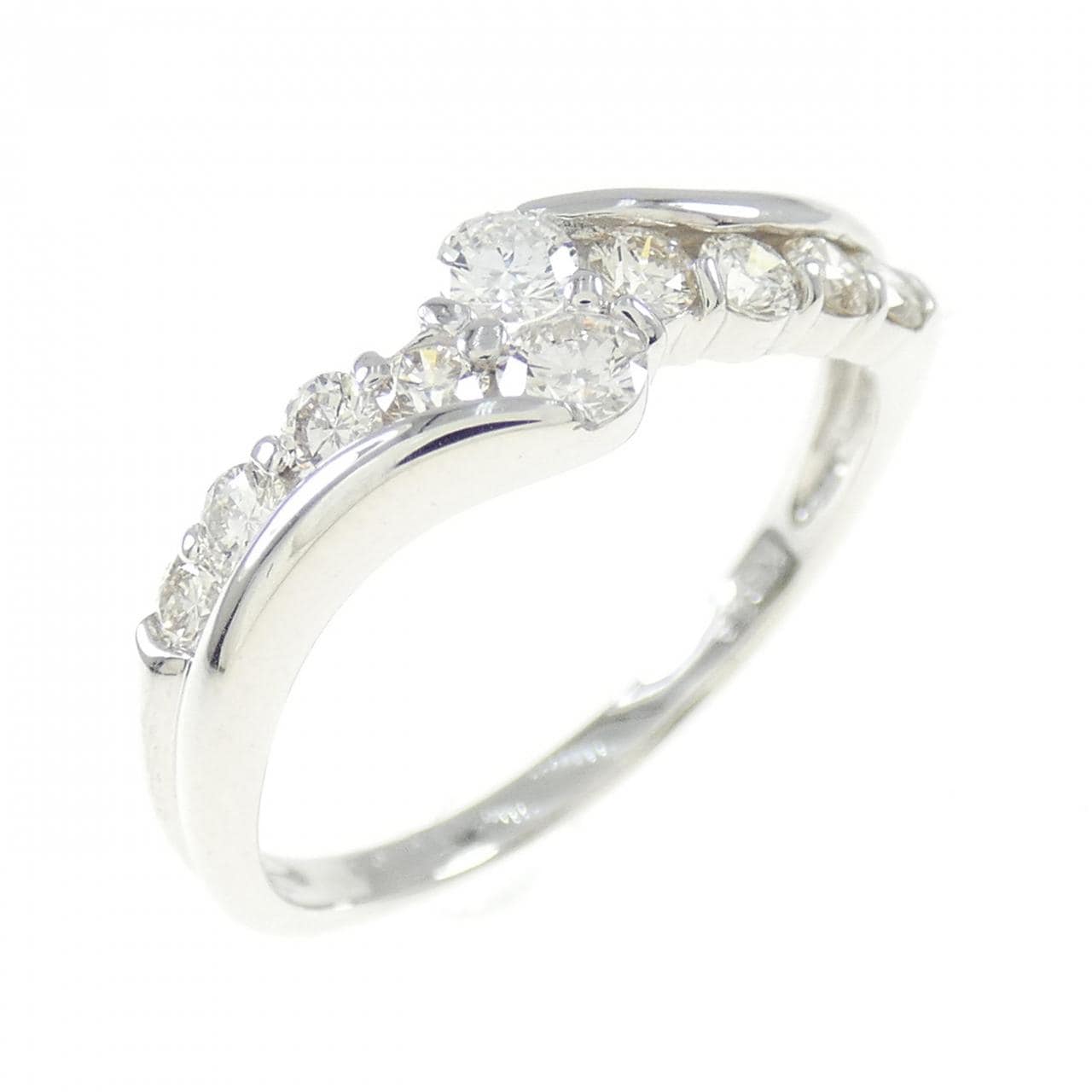 K18WG ダイヤモンド リング 0.50CT
