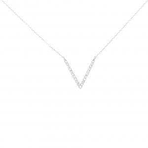 【新品】K18WG ダイヤモンド ネックレス 0.11CT