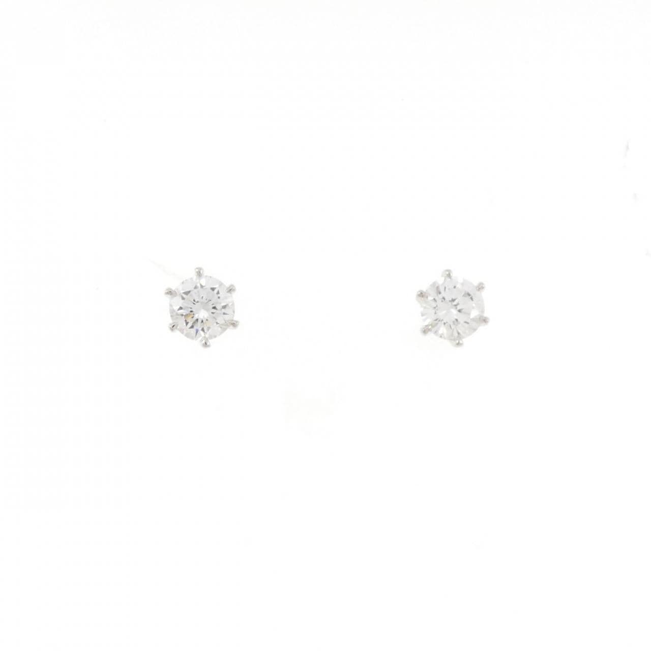 【リメイク】PT900/ST ダイヤモンド ピアス 0.207CT 0.208CT E VS1-2 VG-GOOD