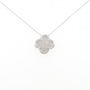 K18WG パヴェ ダイヤモンド ネックレス 0.50CT