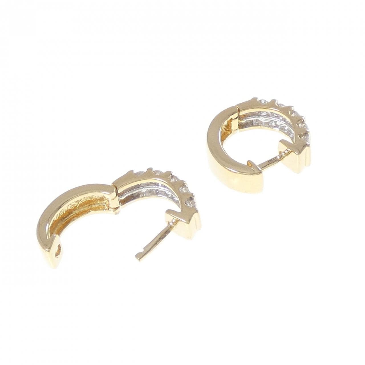 750YG/750WG ダイヤモンド ピアス