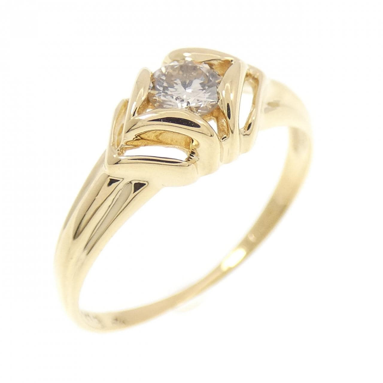 K18YG ダイヤモンド リング 0.20CT