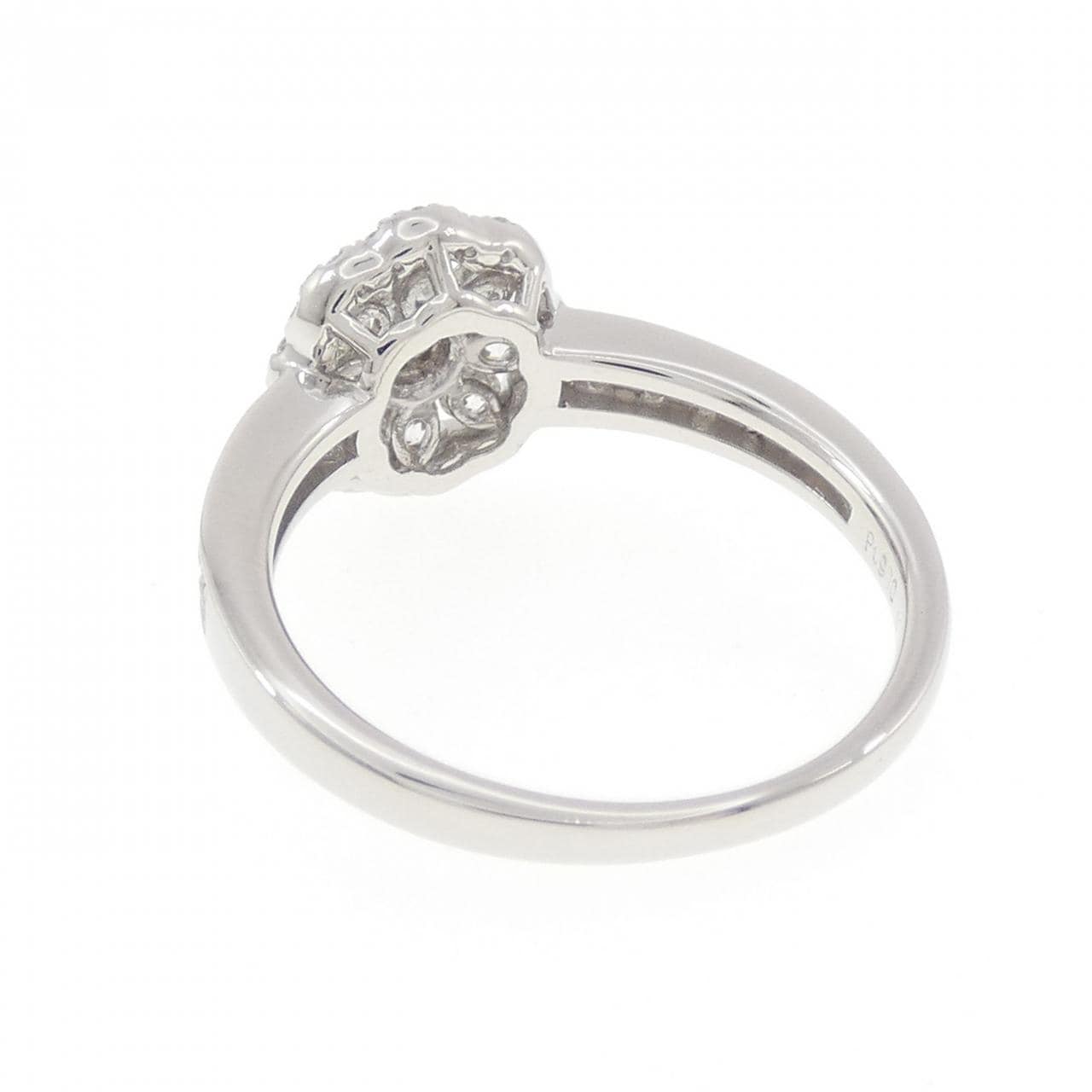 PT900 フラワー ピンクダイヤモンド リング 0.063CT