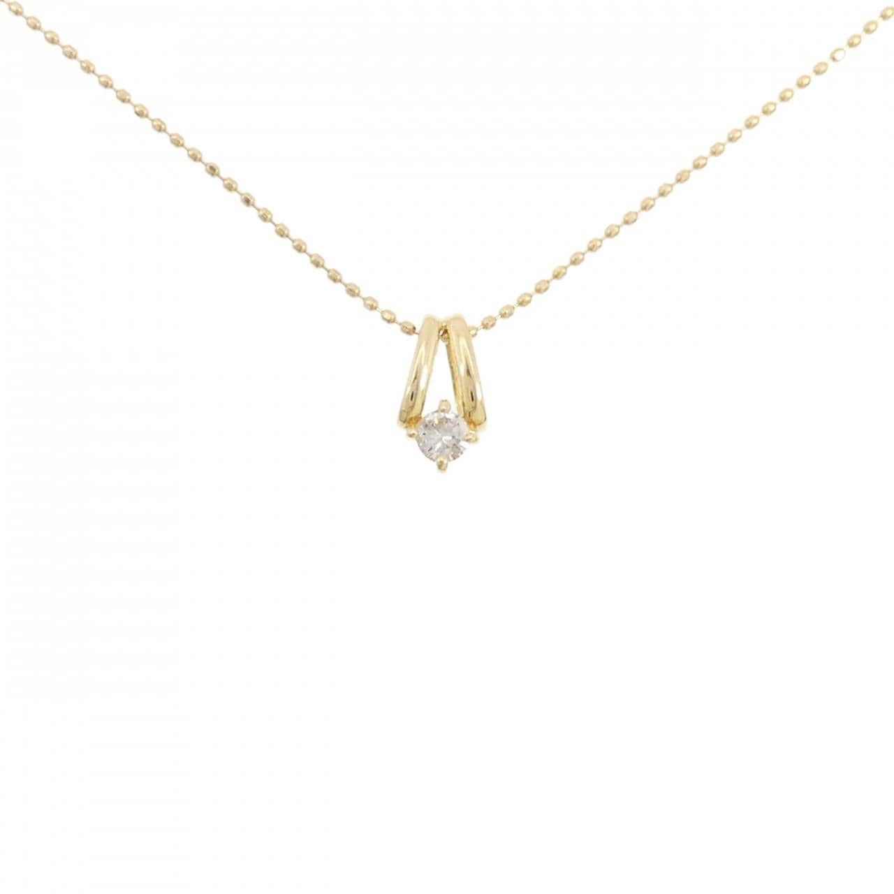 K18YG ダイヤモンド ネックレス 0.10CT