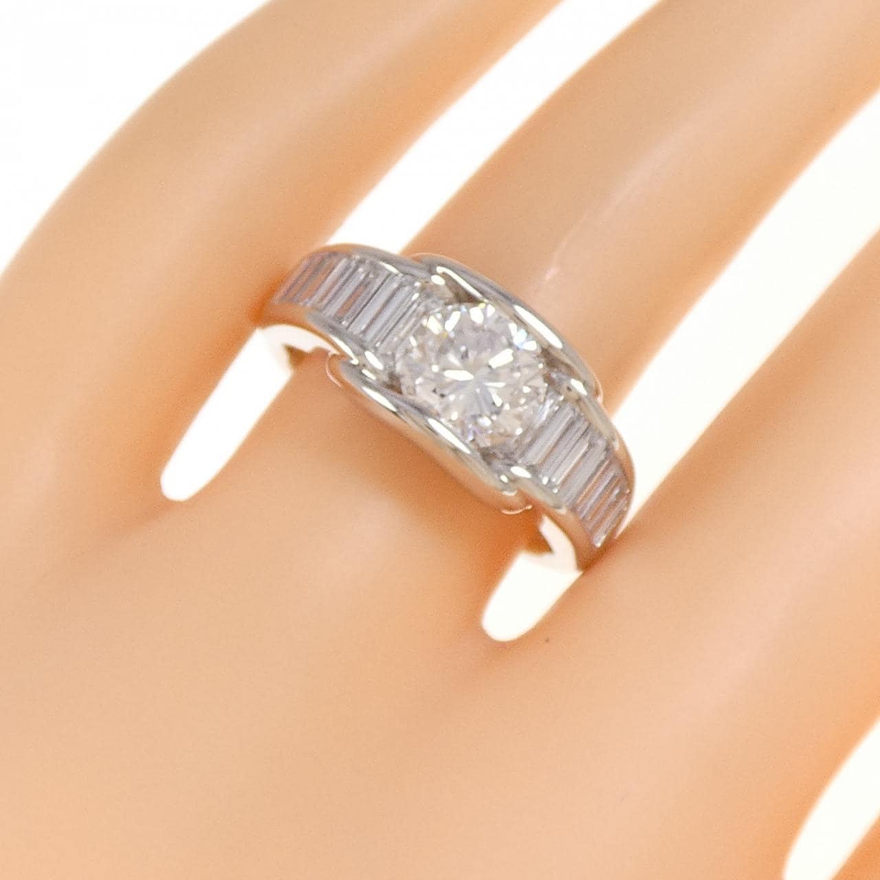 PT900 ダイヤモンド リング 1.521CT F SI1 Good