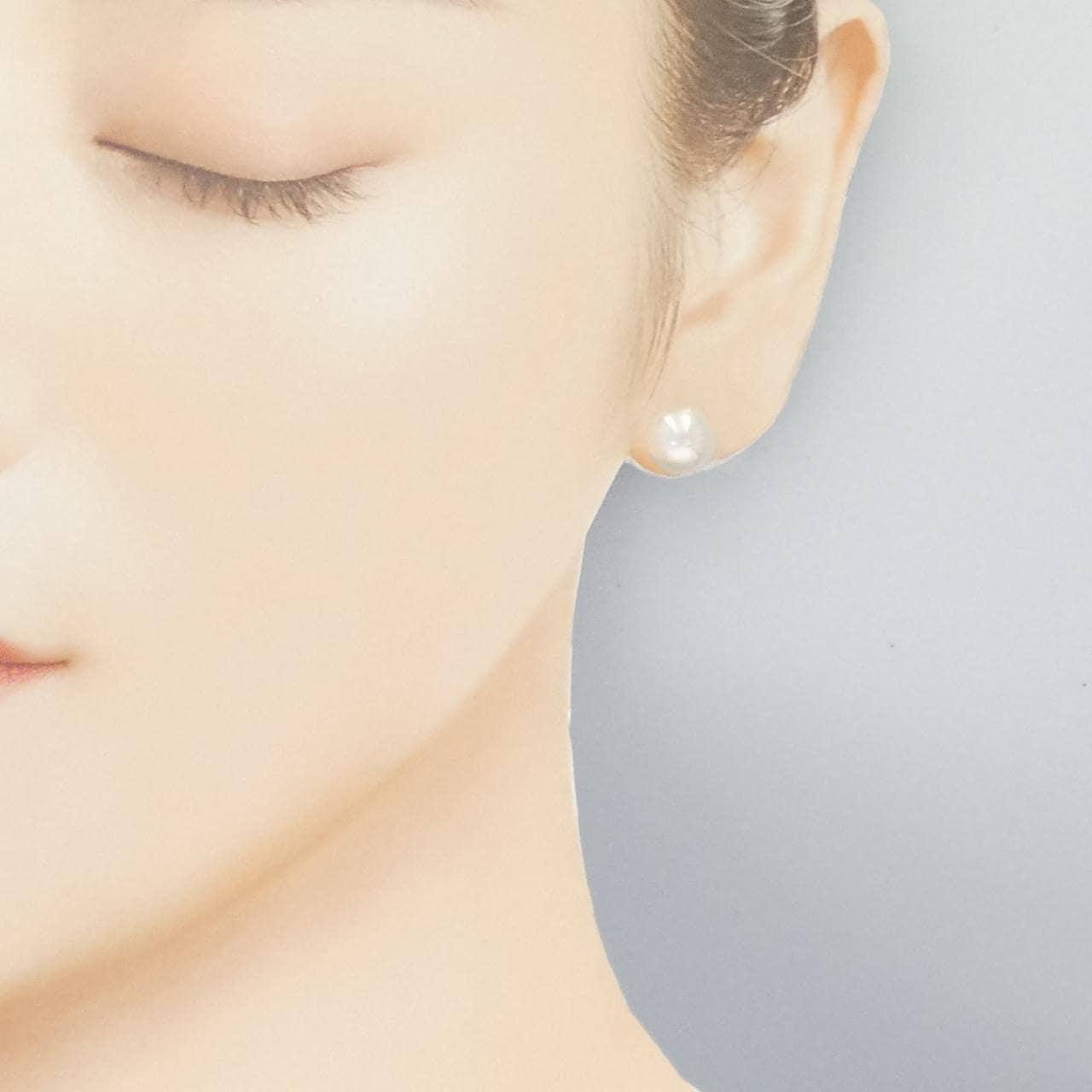 K14WG アコヤパール ピアス 8.7mm