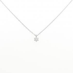 PT900/PT850 ソリティア ダイヤモンド ネックレス 0.221CT