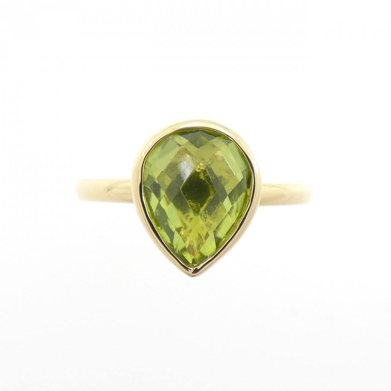 K18YG ペリドット リング