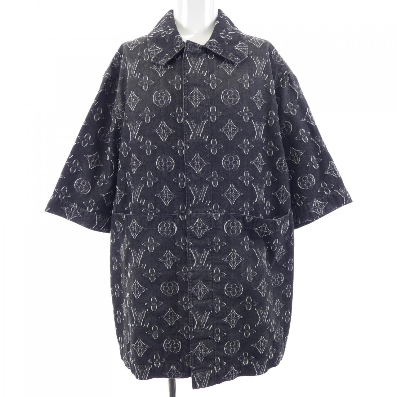 ルイヴィトン LOUIS VUITTON モノグラムショートスリーブシャンブレーシャツ HPS73WARS S／Sシャツ