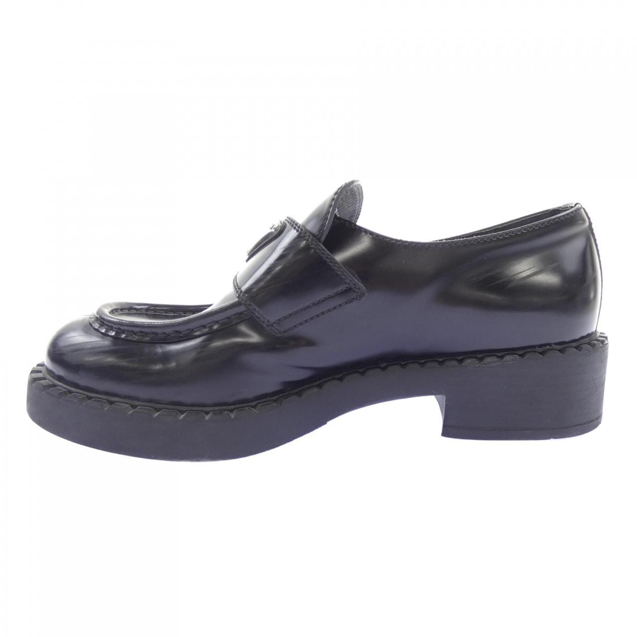 プラダ PRADA チョコレート ローファー トライアングルロゴ 1D246M シューズ