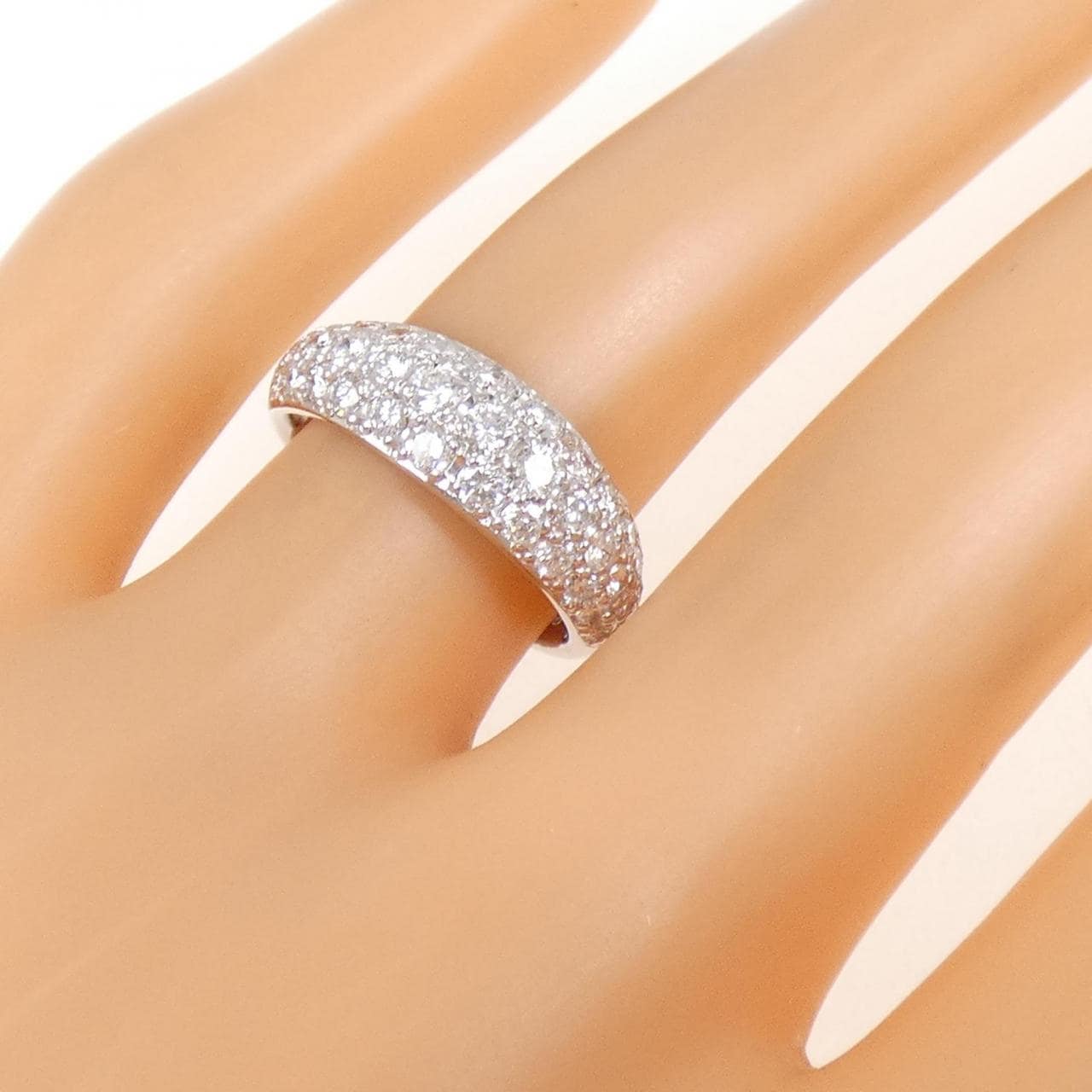 PT900 パヴェ ダイヤモンド リング 1.00CT