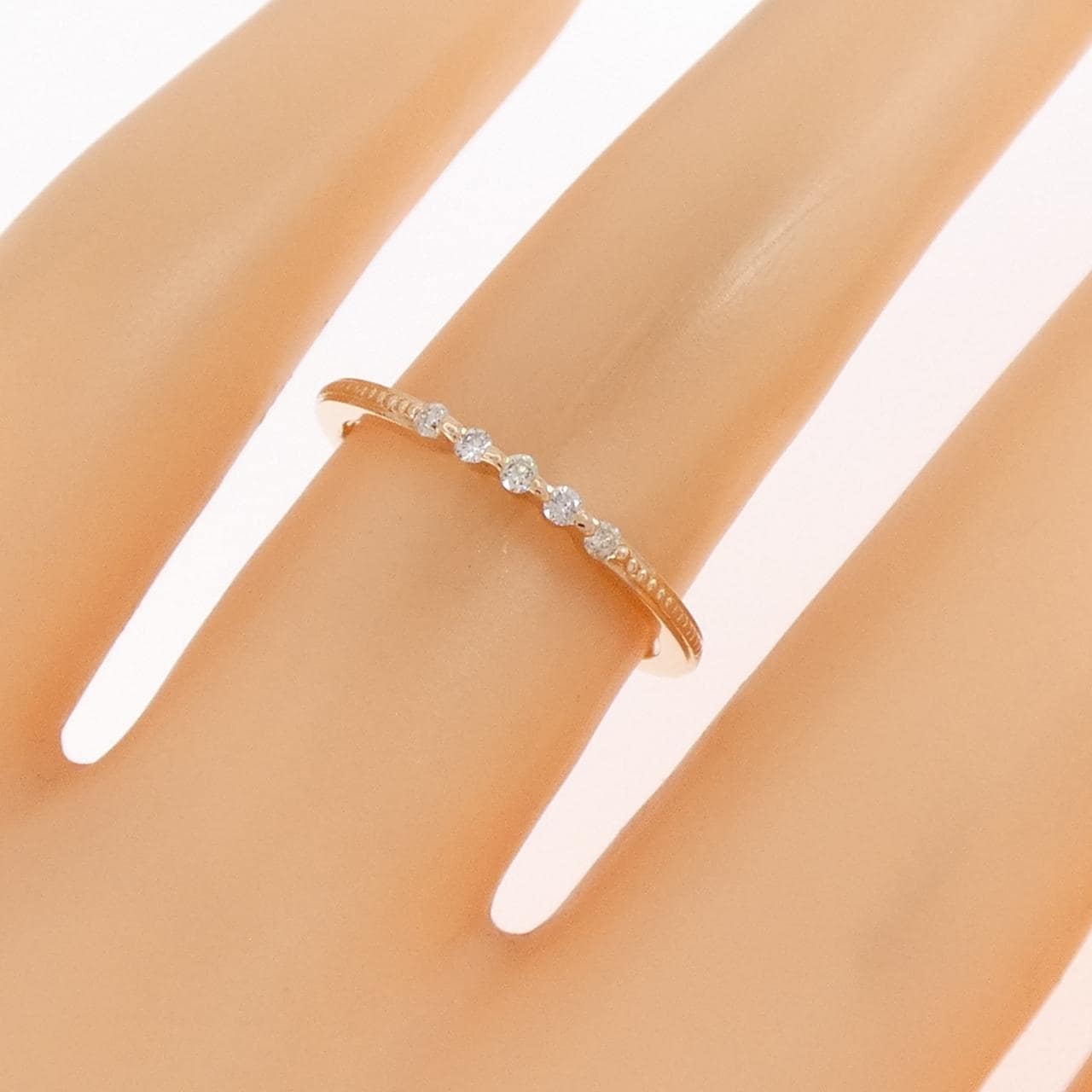 アガット ダイヤモンド リング 0.05CT