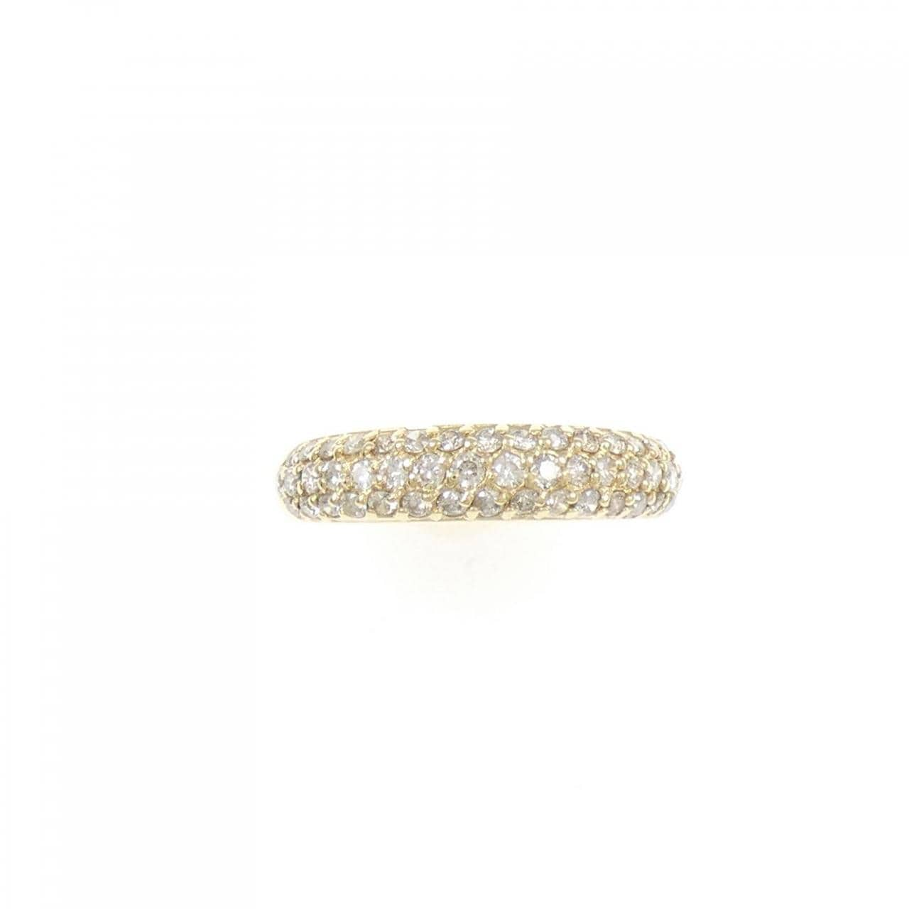 K18YG pave Diamond ring 0.50CT