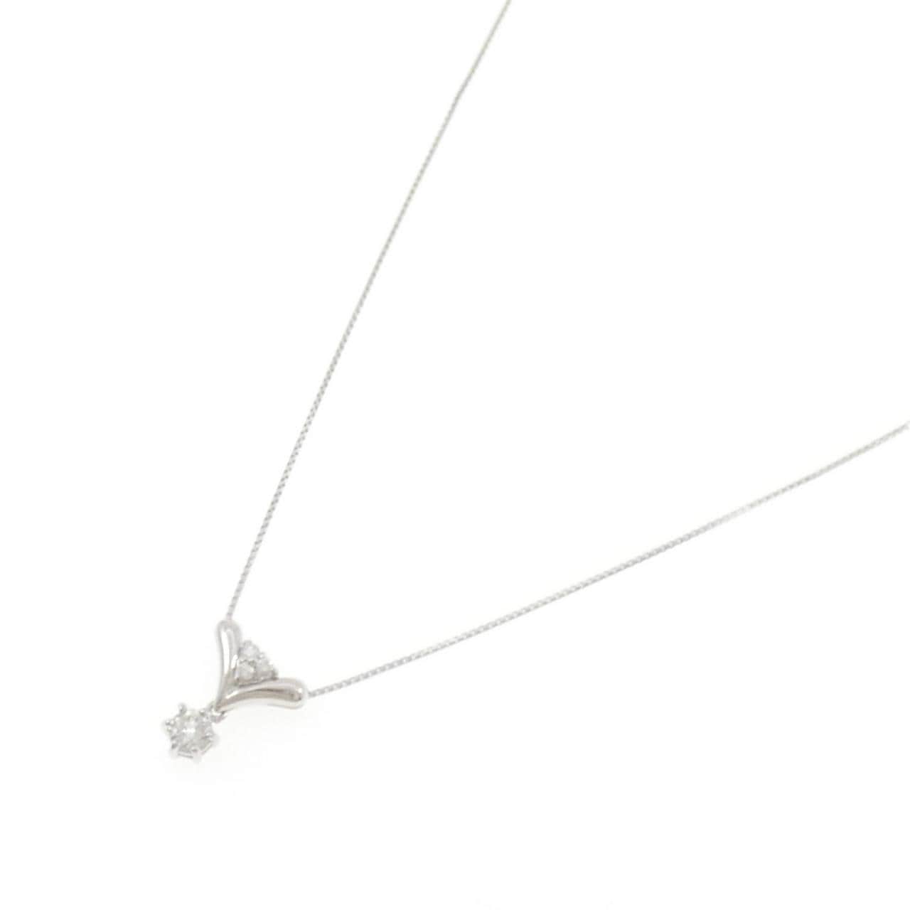 PT900/PT850 ダイヤモンド ネックレス 0.32CT