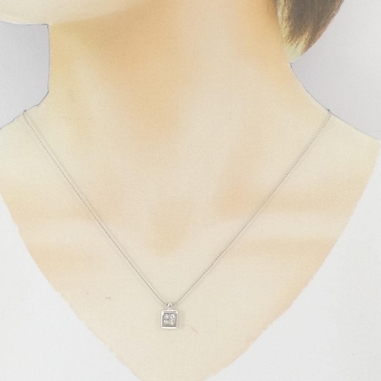 PT900/PT850 ダイヤモンド ネックレス 0.35CT