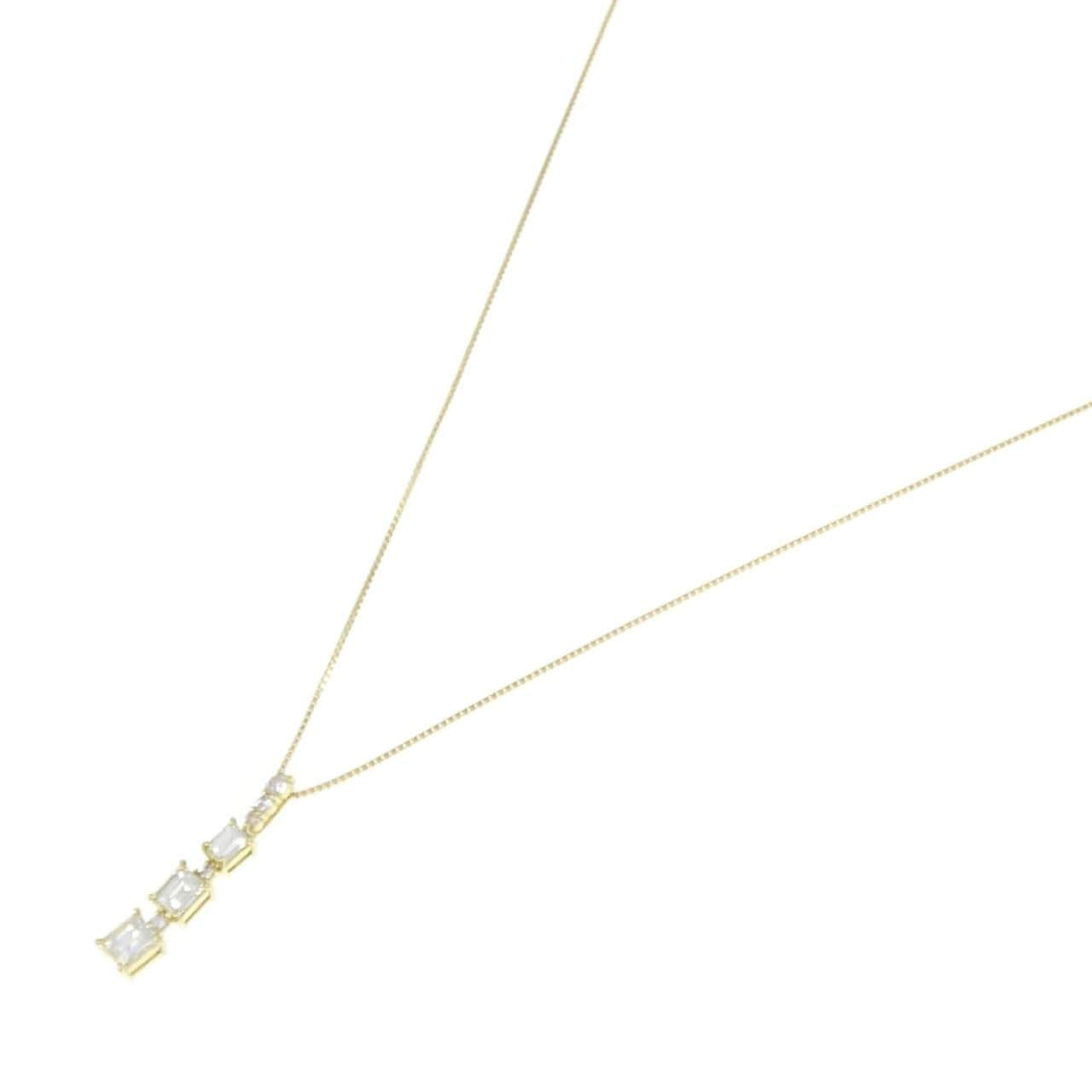 [BRAND NEW] K18YG Diamond necklace 0.50CT