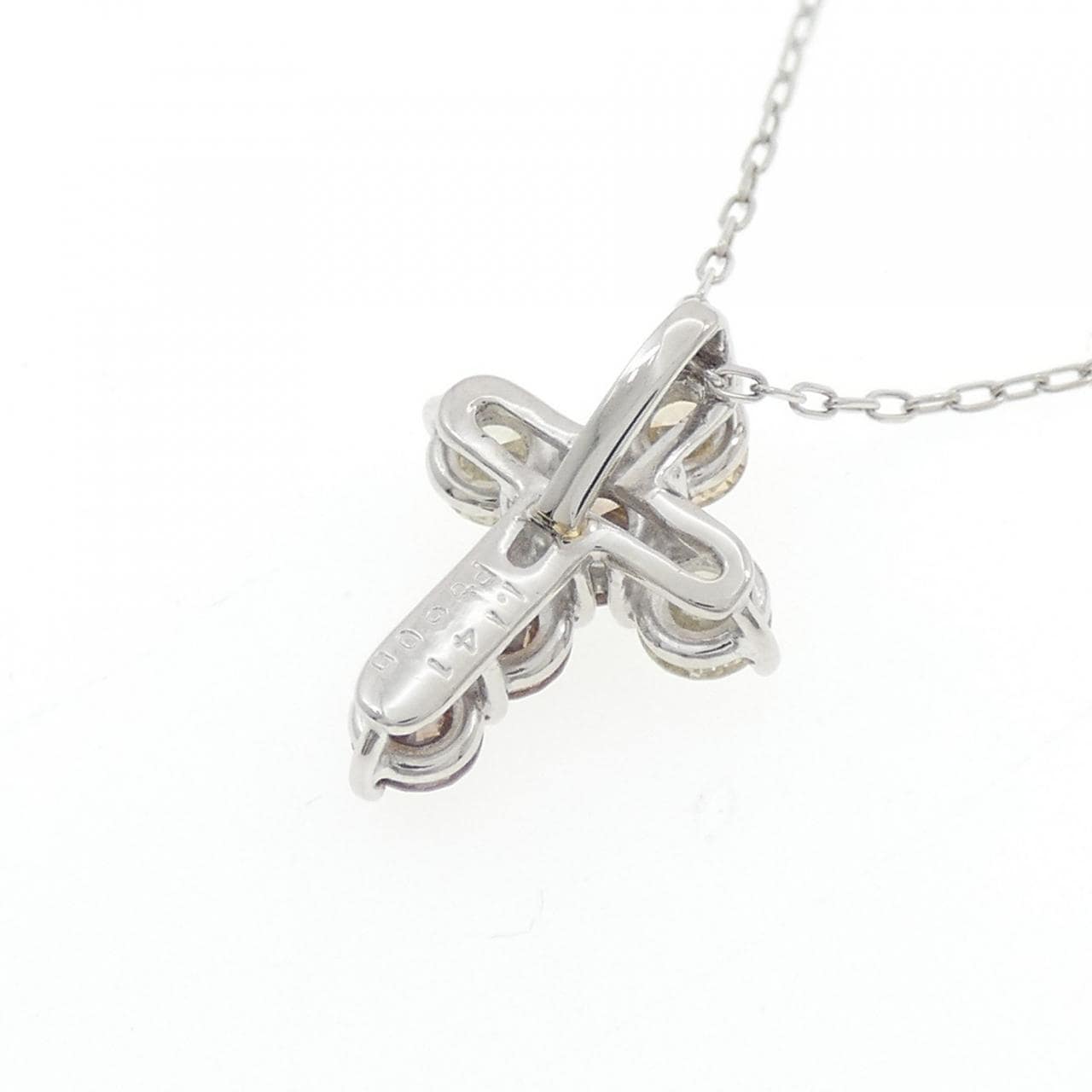PT900/PT850 クロス ダイヤモンド ネックレス 1.141CT