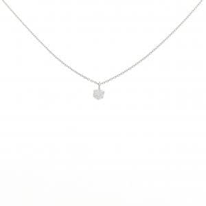 PT900/PT850 ソリティア ダイヤモンド ネックレス 0.154CT