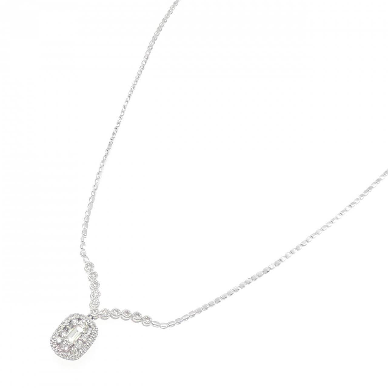 【新品】PT900/PT850 ダイヤモンド ネックレス 0.20CT
