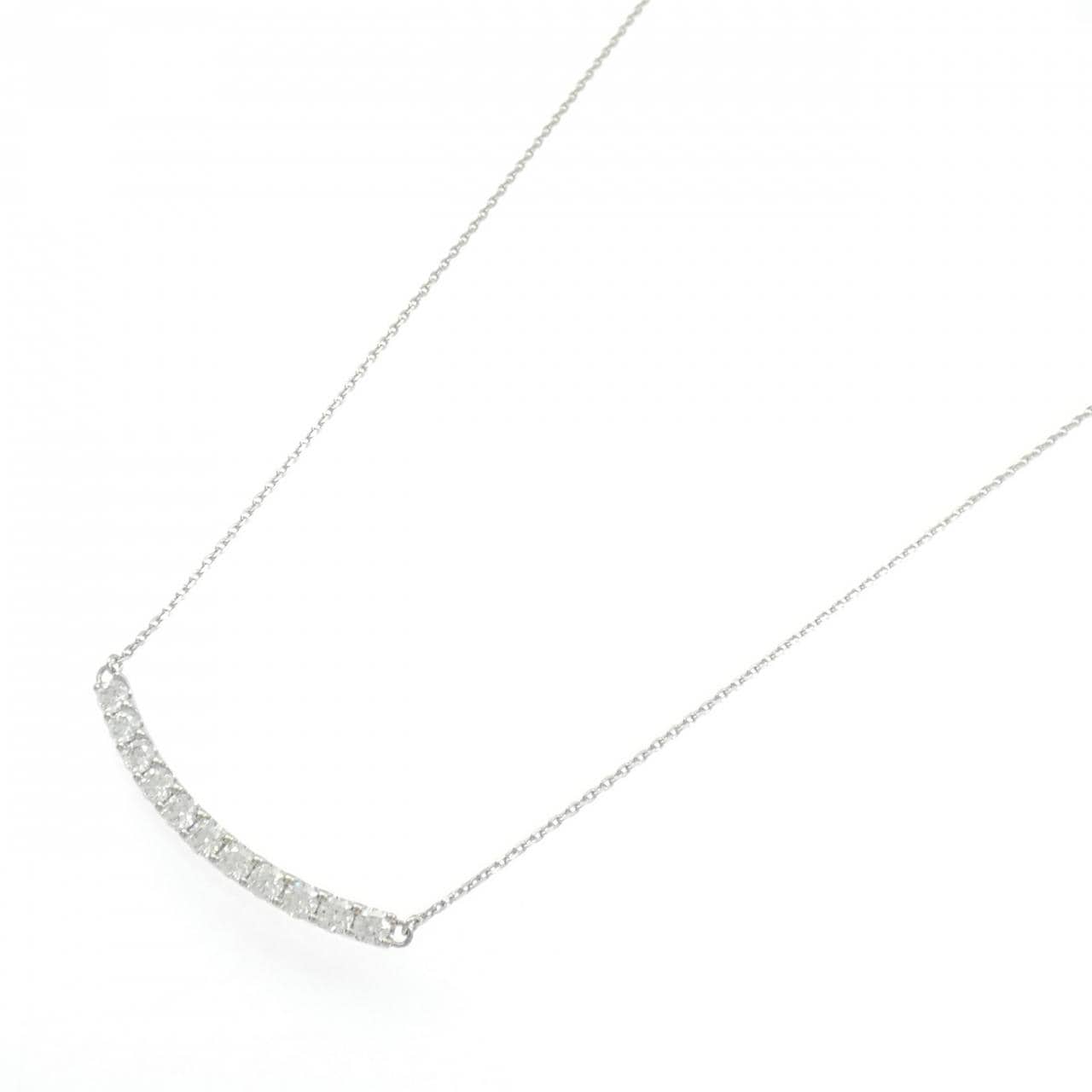 【新品】PT900/PT850 ダイヤモンド ネックレス 1.037CT F VVS1-VS1 EXT