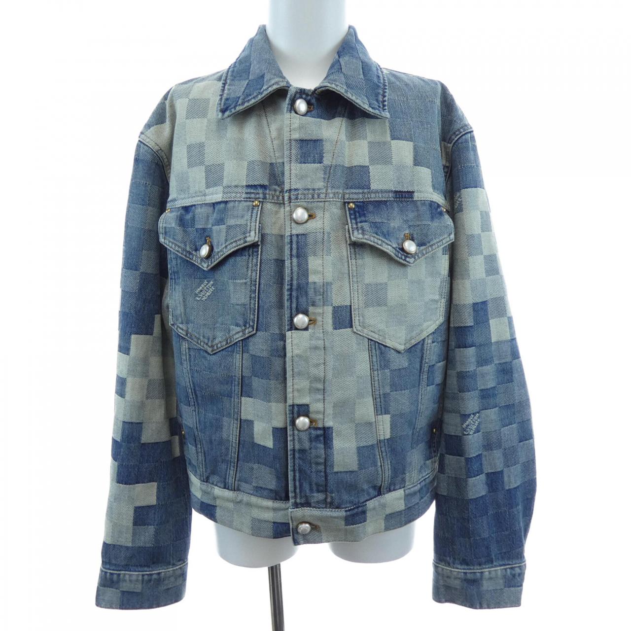 ルイヴィトン LOUIS VUITTON ダミエクラシックデニムジャケット HQA76WGCO デニムジャケット