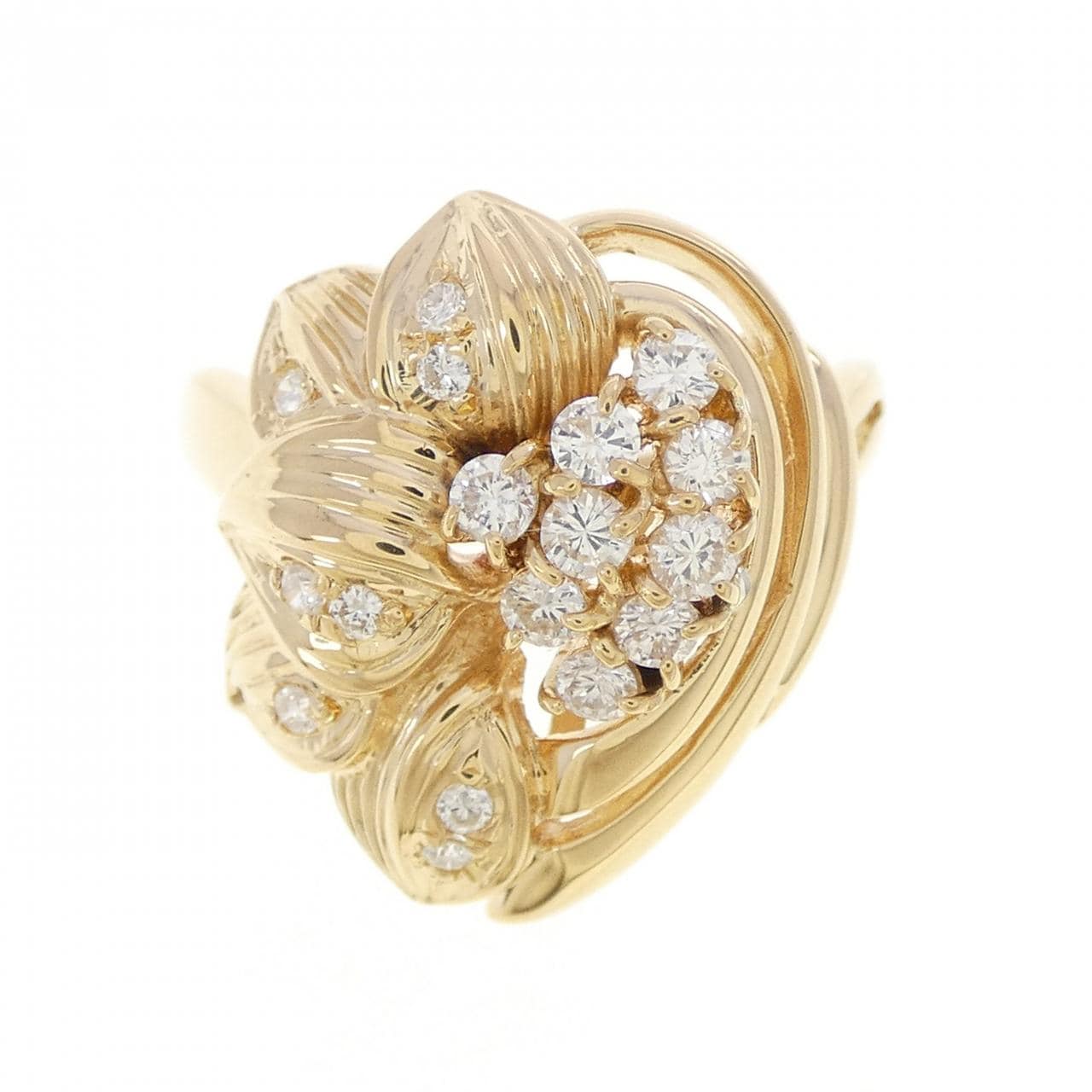 K18YG ダイヤモンド リング 0.41CT