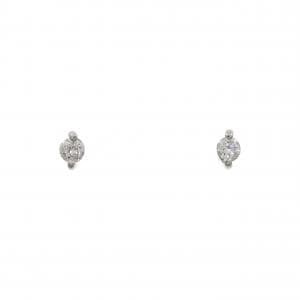 PT900 ダイヤモンド ピアス 0.10CT