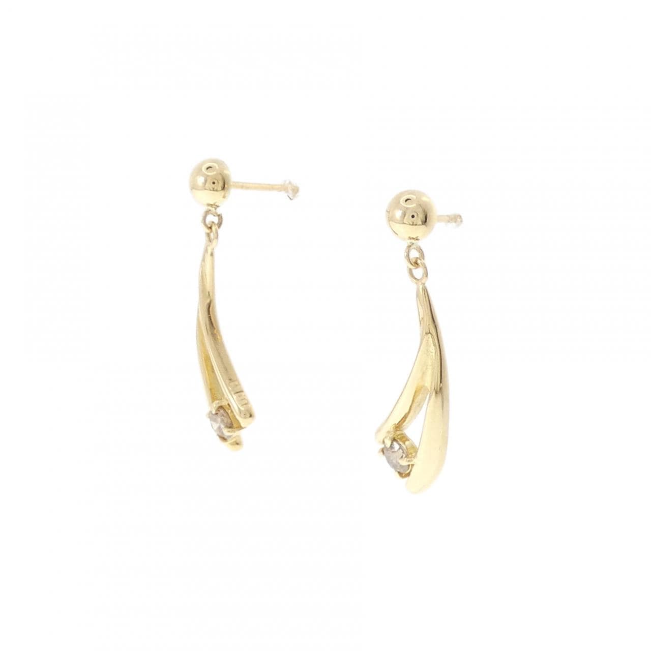 K18YG ダイヤモンド ピアス 0.20CT