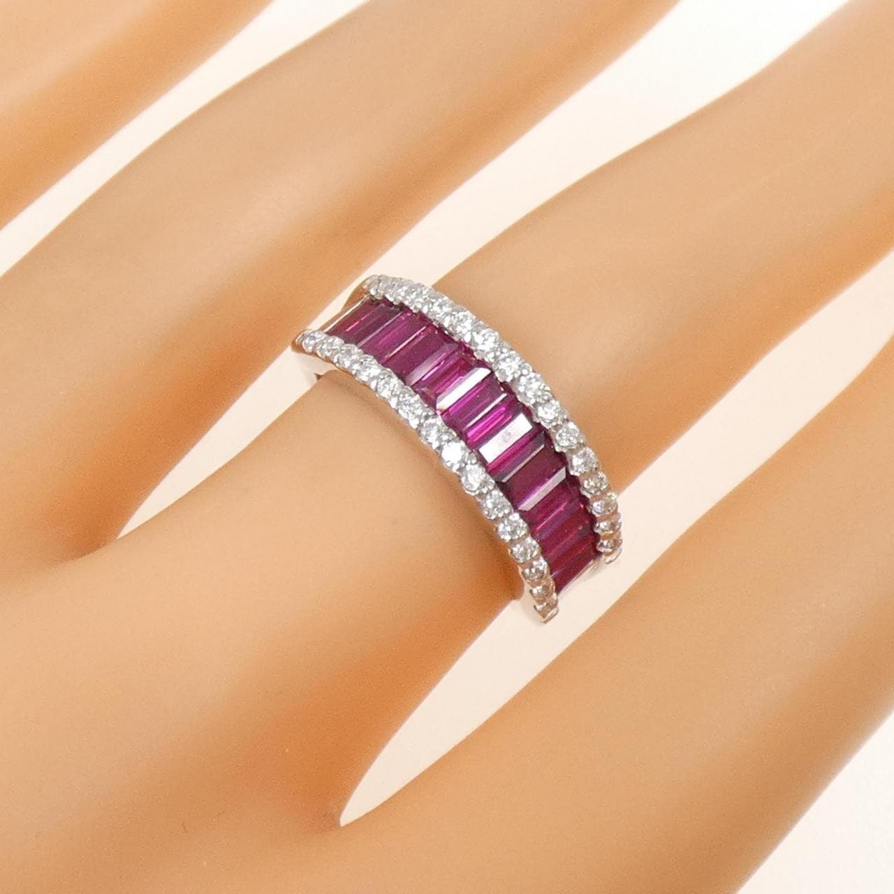 PT950 ルビー リング 1.51CT