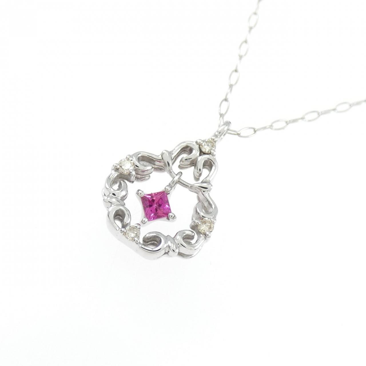 K10WG ruby necklace