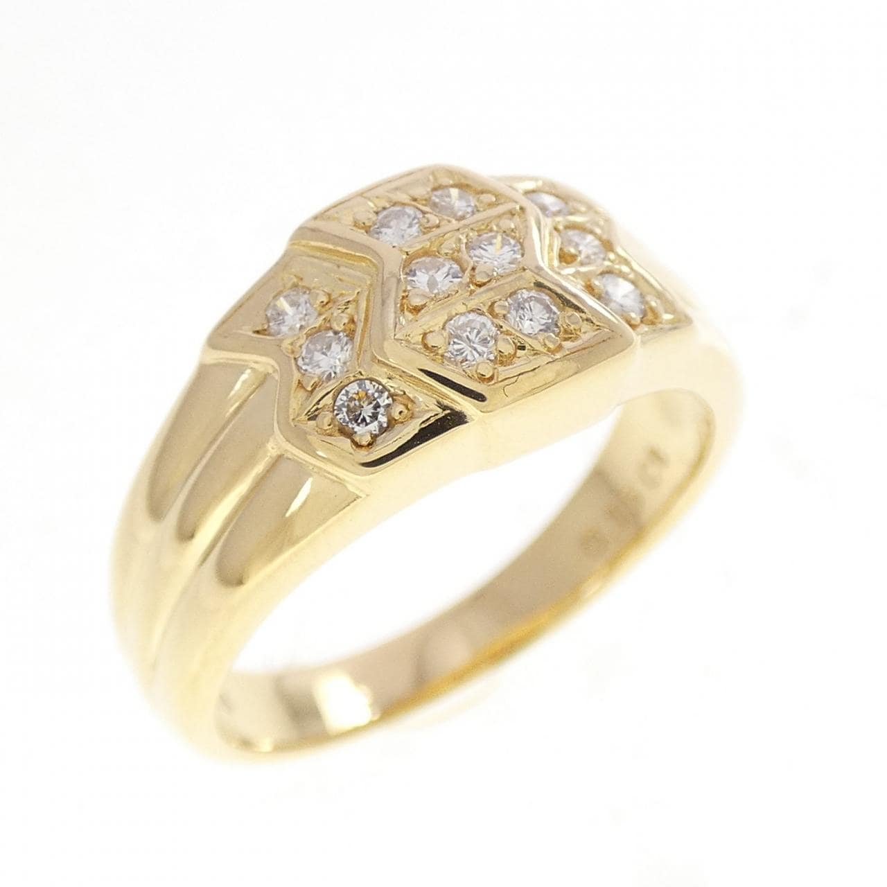 K18YG ダイヤモンド リング 0.15CT
