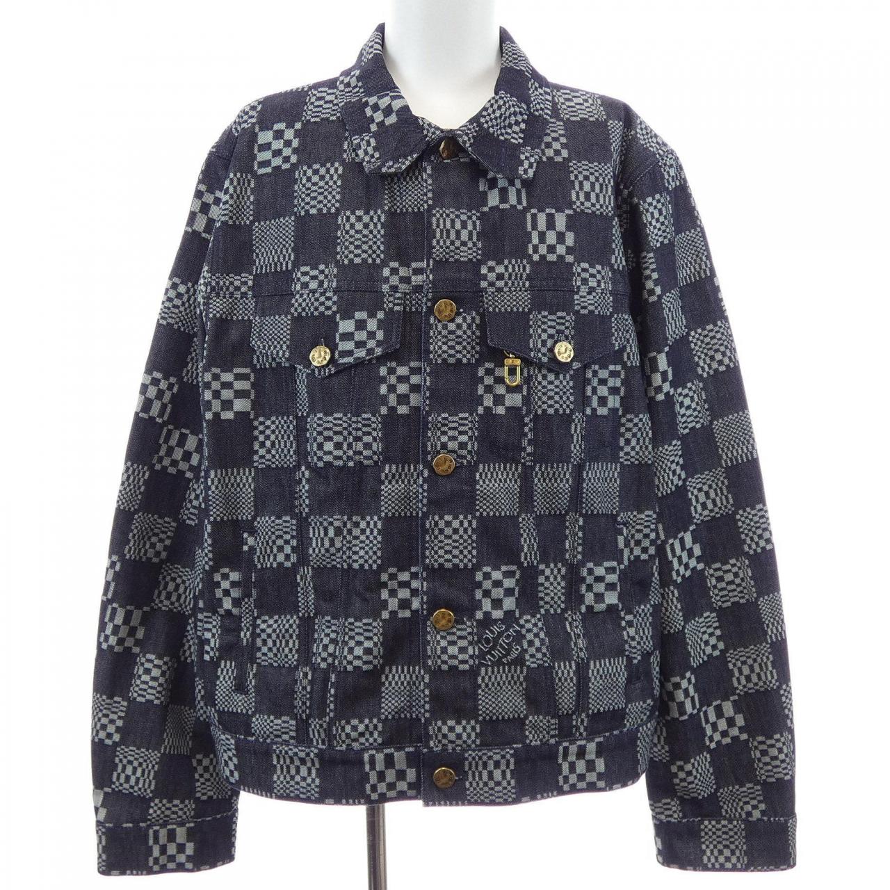 ルイヴィトン LOUIS VUITTON ディストーテッドダミエデニムジャケット HLA50WEW2 デニムジャケット