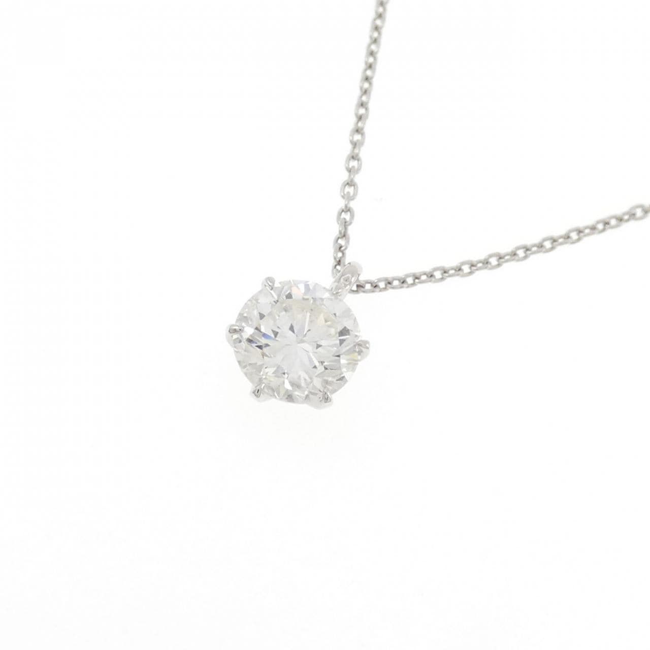 【リメイク】PT900/PT850 ダイヤモンド ネックレス 1.110CT G I1 Good