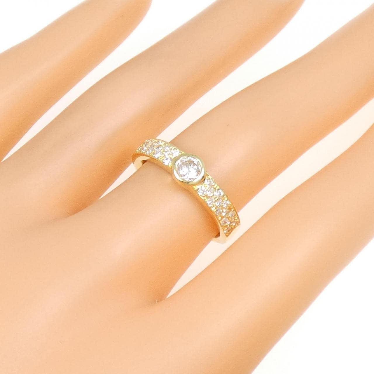 K18YG ダイヤモンド リング 0.50CT