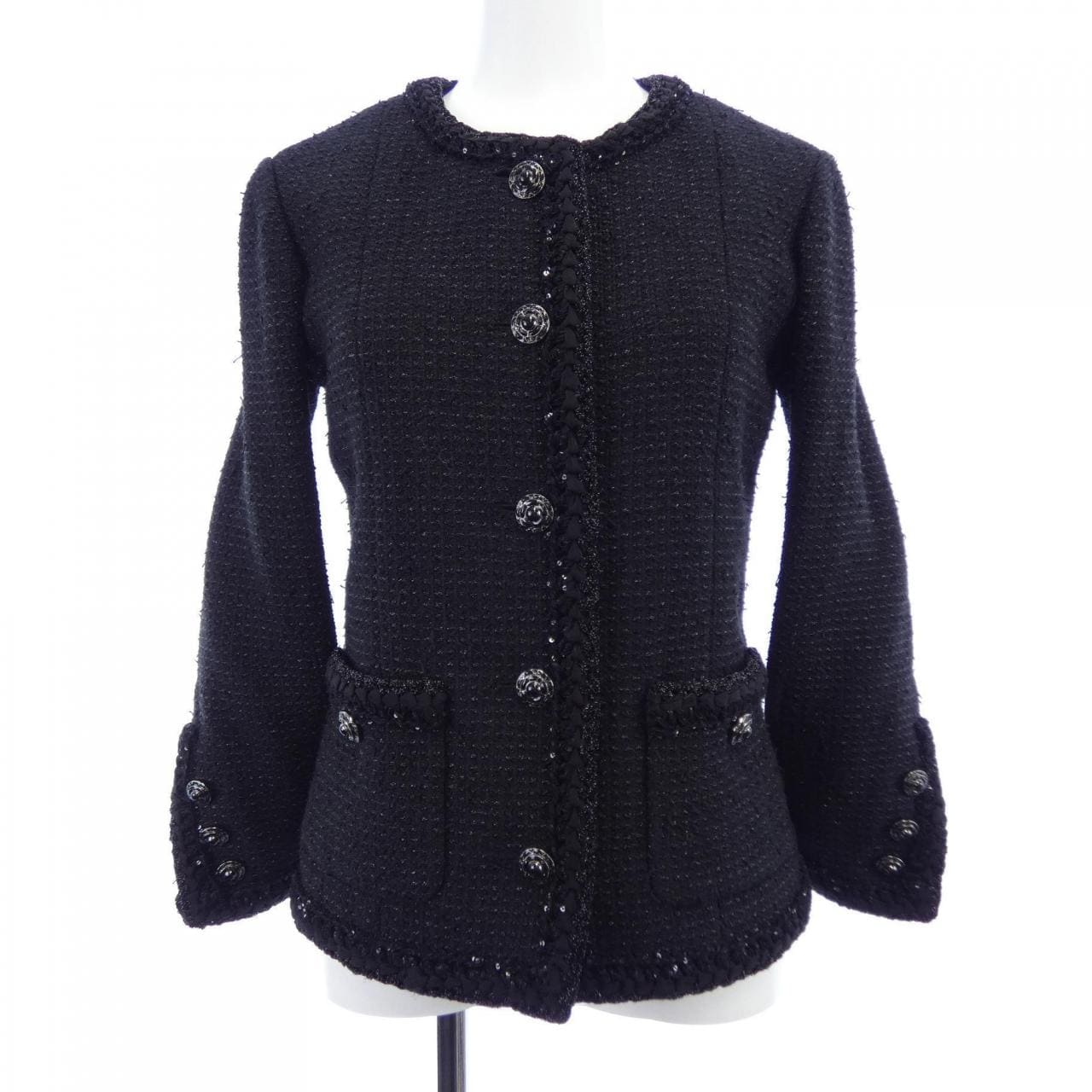 シャネル CHANEL LOOK19 P79349V71607 25S ノーカラージャケット
