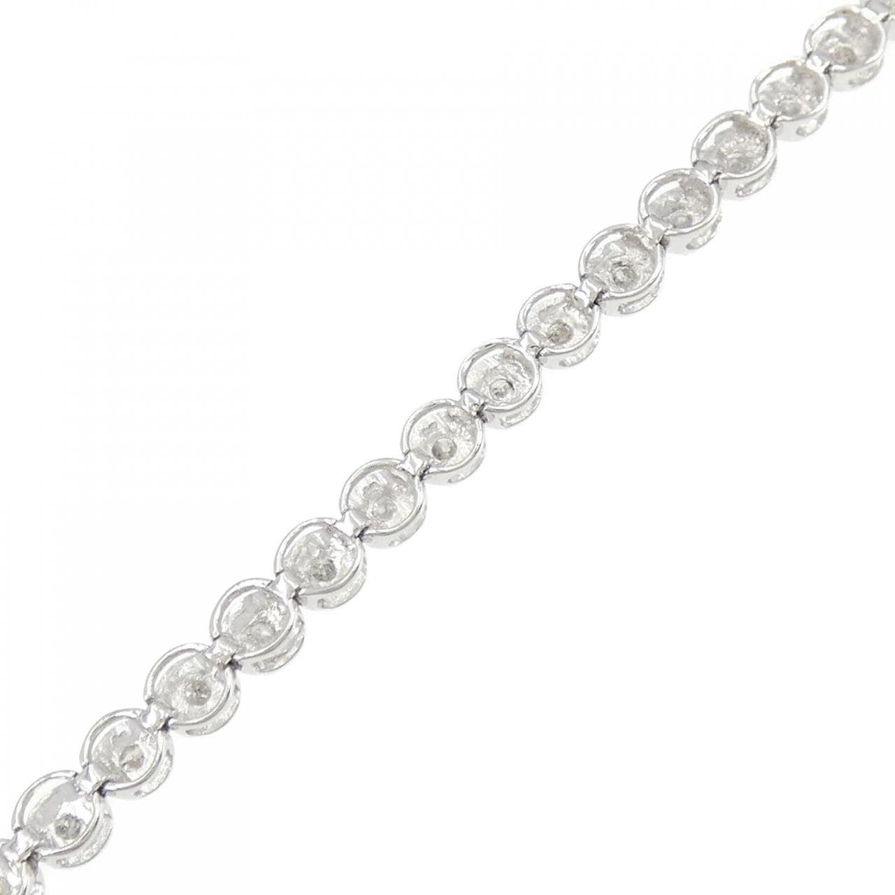 K18WG Diamond bracelet 0.92CT