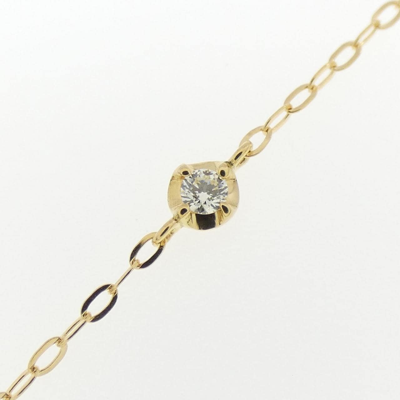 K18YG ダイヤモンド ネックレス 0.14CT