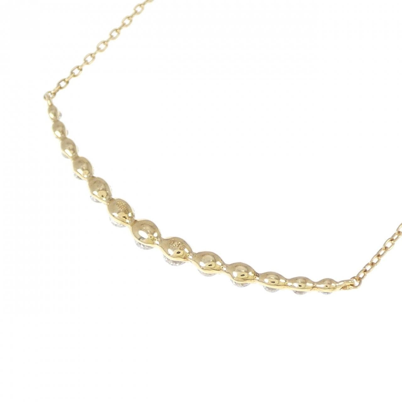 K18YG ダイヤモンド ネックレス 0.35CT