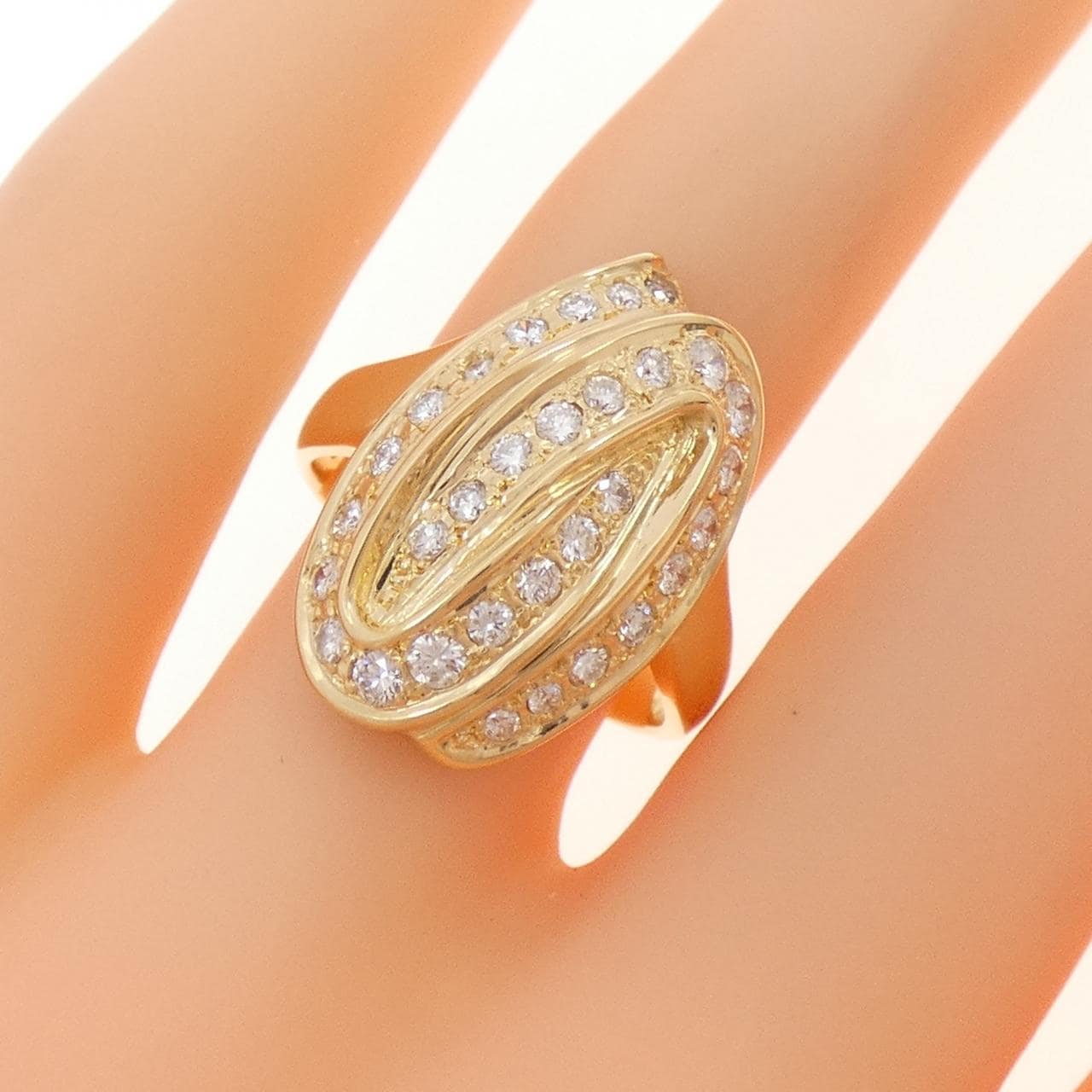 K18YG ダイヤモンド リング 0.59CT