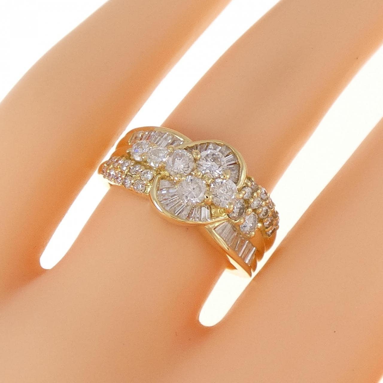 K18YG ダイヤモンド リング 1.20CT