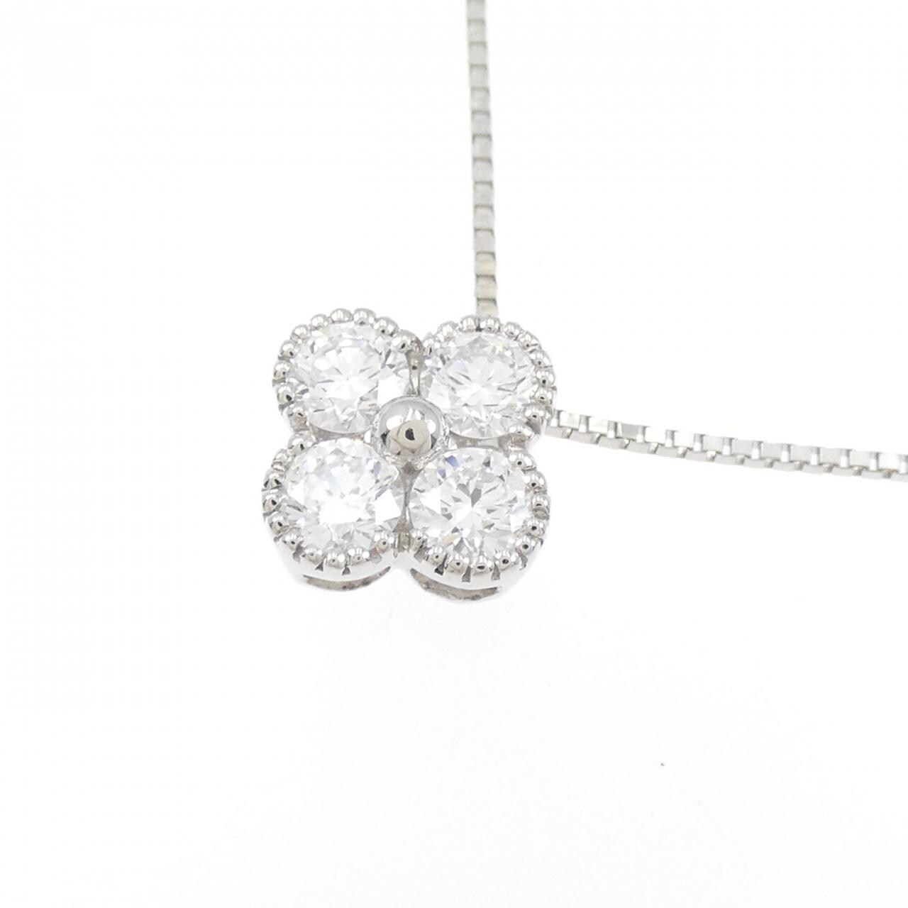 【新品】PT900/PT850 ダイヤモンド ネックレス 0.503CT D VS1 VG