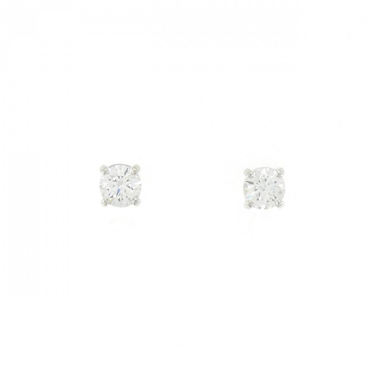【リメイク】PT900/ST ダイヤモンド ピアス 0.248CT 0.260CT G VS1 3EXT H&C