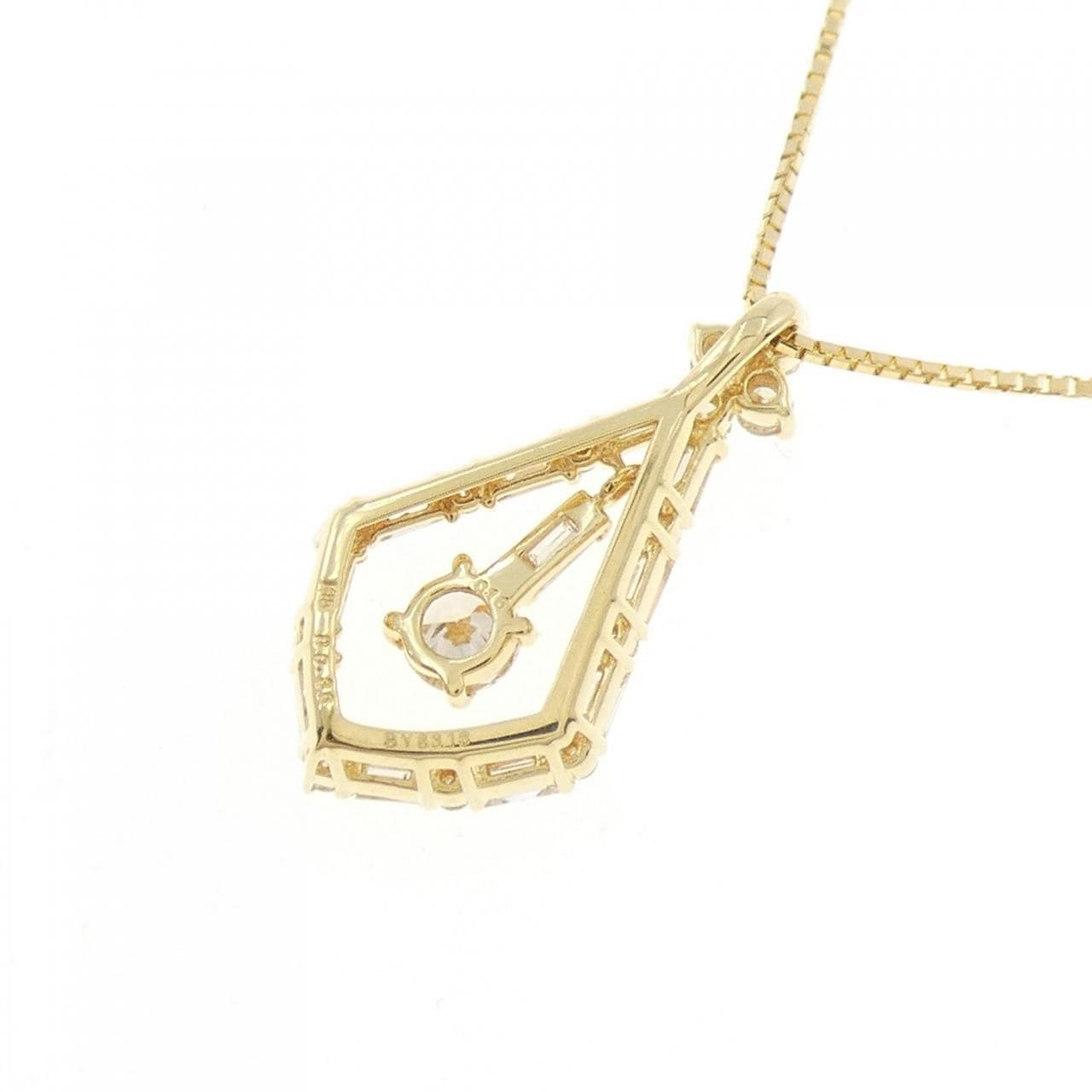K18YG ダイヤモンド ネックレス 0.16CT