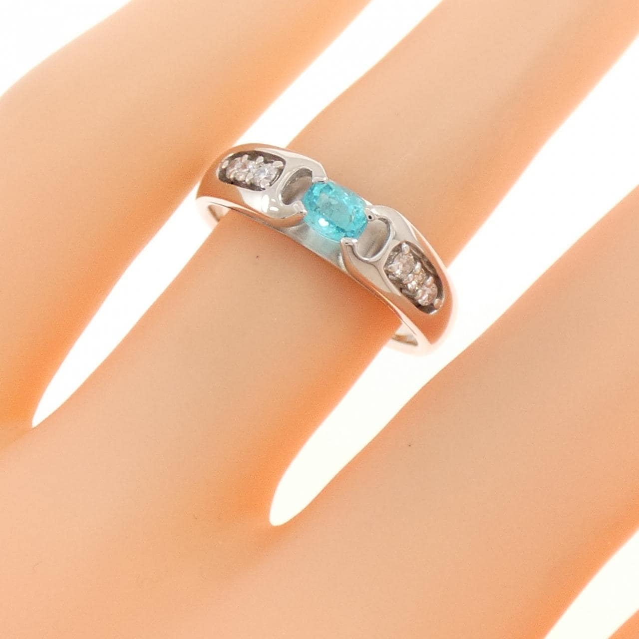 PT900 パライバトルマリン リング 0.25CT