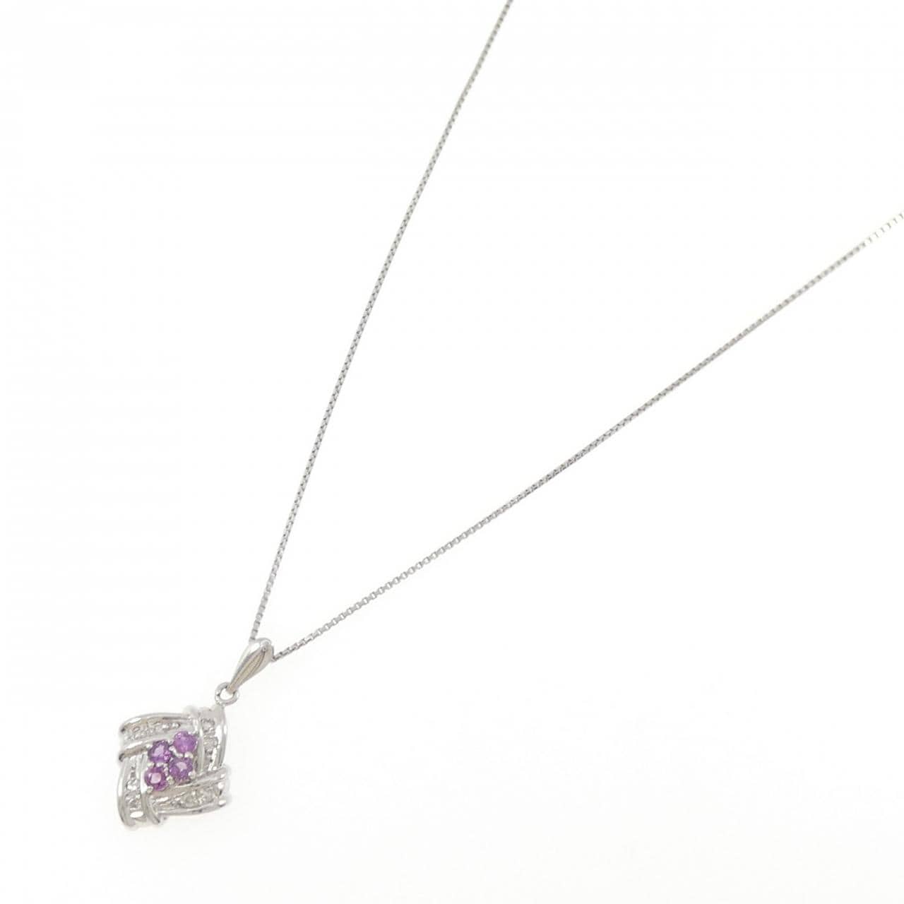 PT900/PT850 サファイヤ ネックレス 0.36CT
