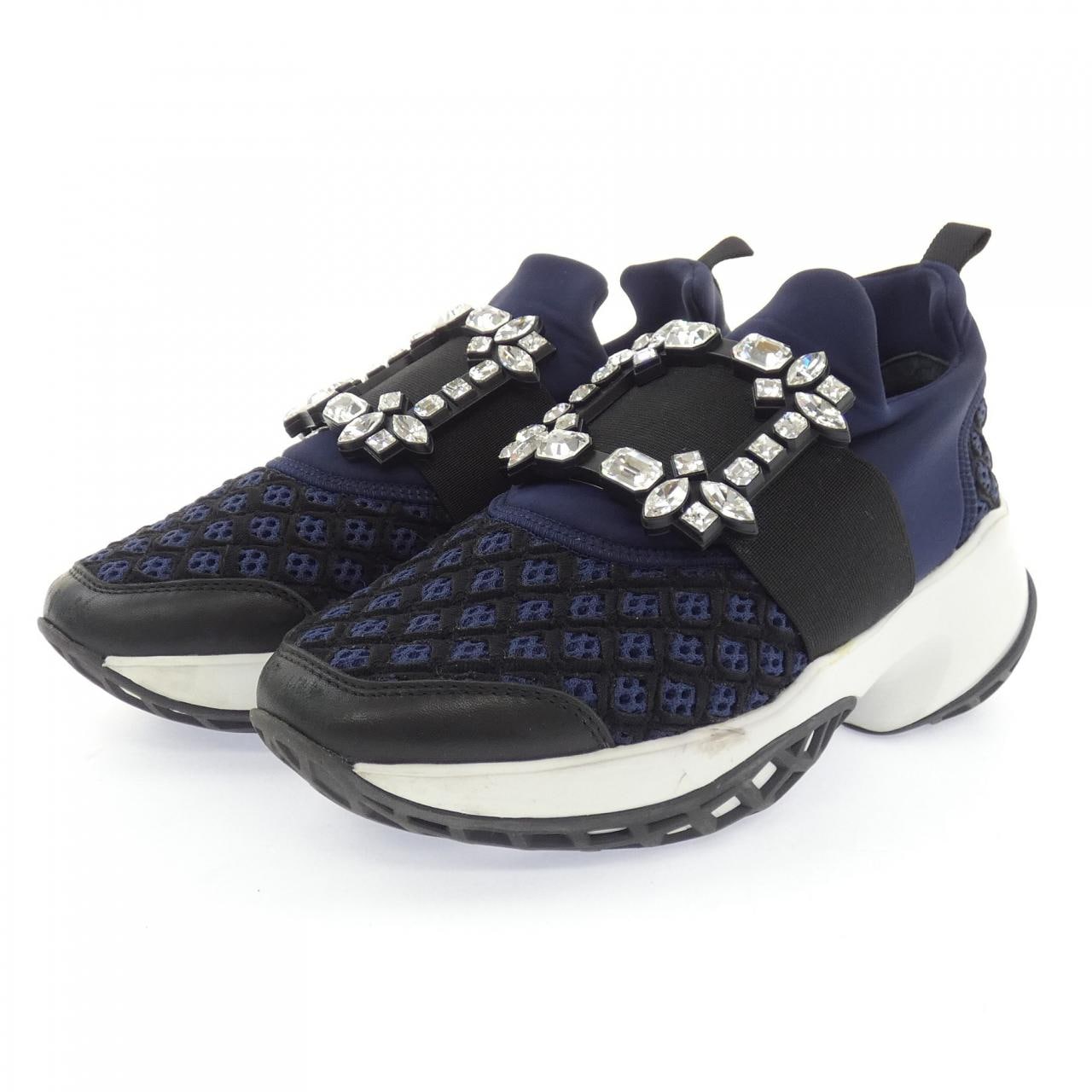 ロジェヴィヴィエ ROGER VIVIER ヴィヴ ラン　ストラスバックル スニーカー