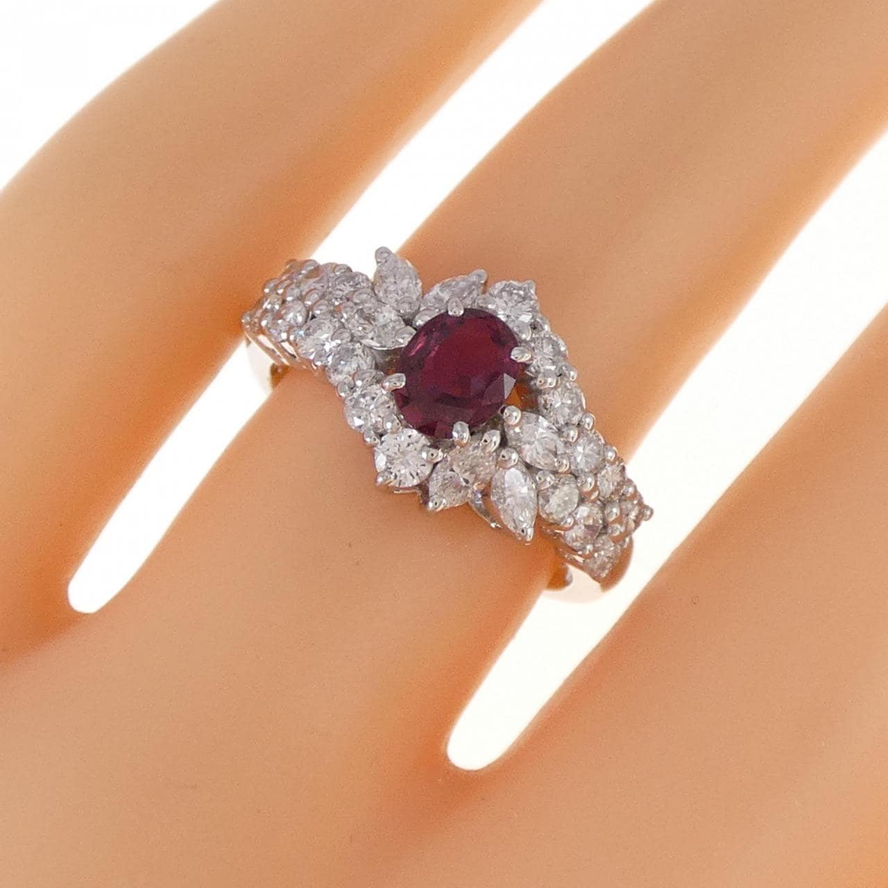 PT ルビー リング 0.56CT