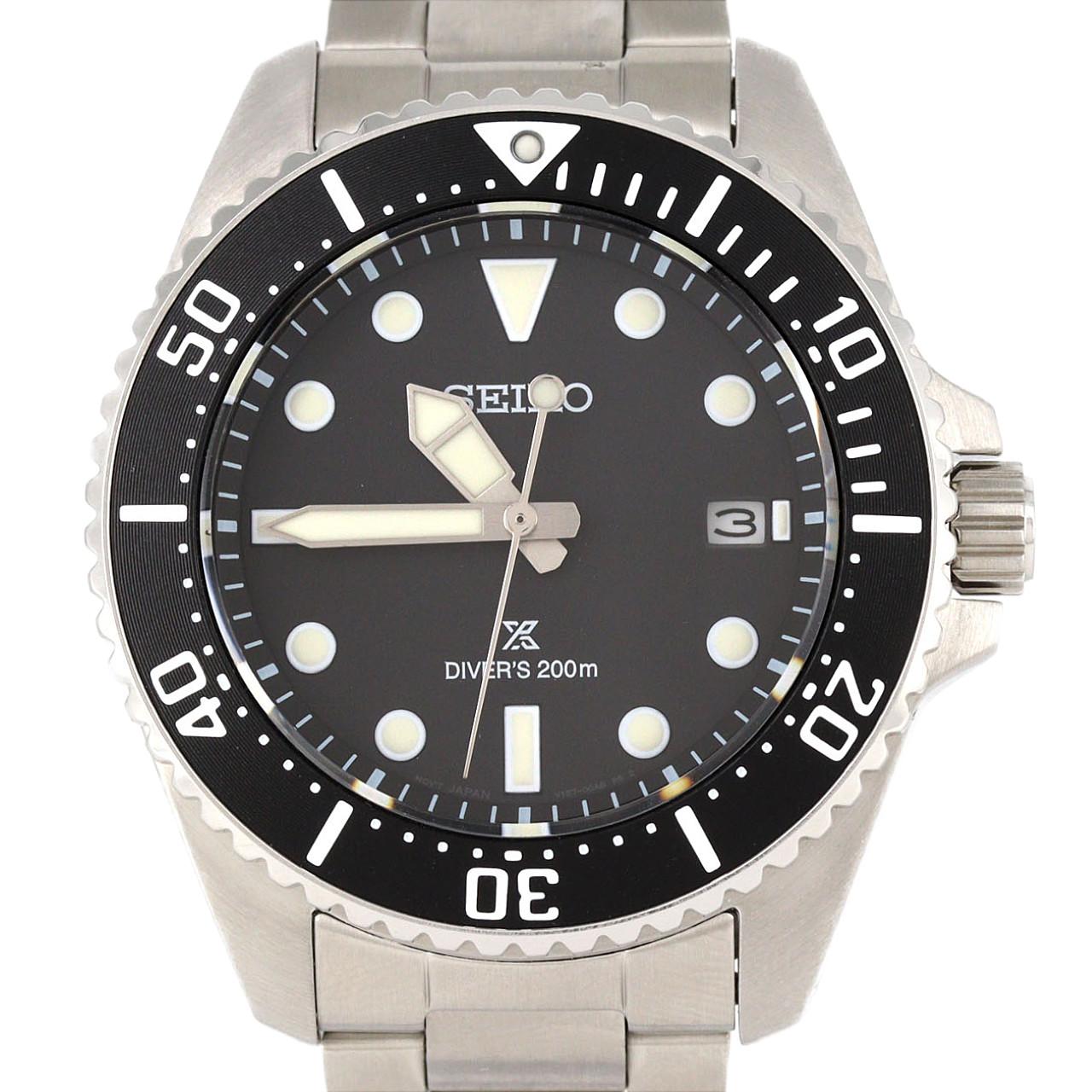セイコー プロスペックス Diver Scuba V157-00A0/SBDJ063 SS ソーラークォーツ